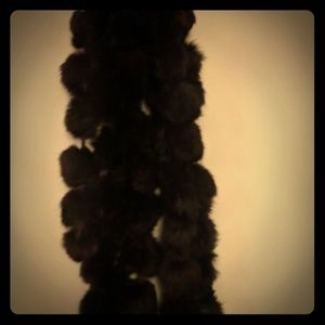 BOUTIQUE RABBIT FUR SCARF NEW